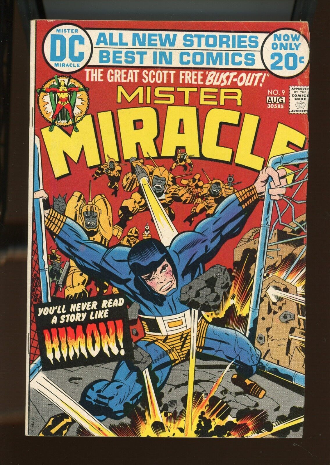 Mister Miracle 9 Origin of Mister Miracle. Jack Kirby Cover Art. (5.0) 1972 Comic Books