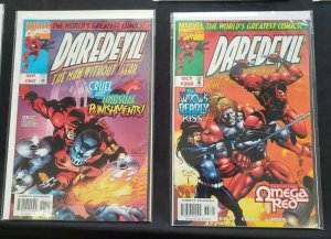 DAREDEVIL 9PC (VF/NM) THE LONG NIGHT, BLACK WIDOW, ENTER INSOMNIA 1996-97