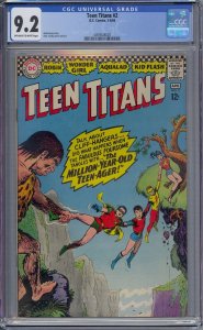 TEEN TITANS #2 CGC 9.2 ROBIN WONDER GIRL AQUALAD KID FLASH NICK CARDY