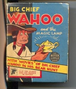 Big Chief Wahoo and the Magic Lamp #1483  1940-Whitman-Big Little Book -Sande...