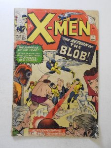 The X-Men #7 (1964) FR Condition cover detached bottom staple, moisture stains