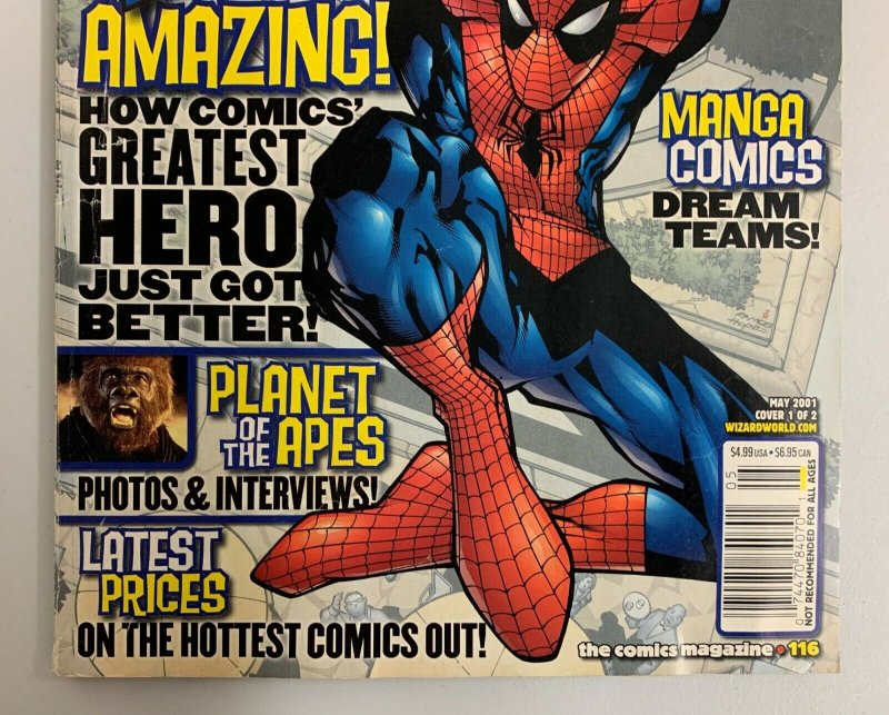 Wizard 116 The Comics Magazine May 2001 Spider-Man Cover  