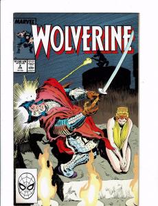 Wolverine # 3 NM- Marvel Comic Book Silver Samurai X-Men Sabretooth Ninja J121