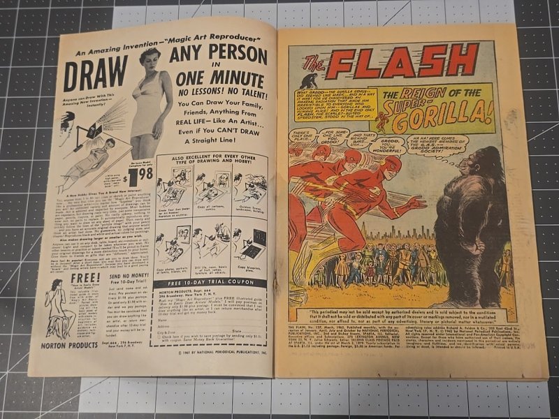 The Flash #127 1962 First Gorilla Grodd Cover DC Comics