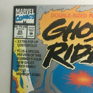 Ghost Rider #25 Midnight Sons & Darkhold Preview Pop-up Centerfold 1992 Marvel