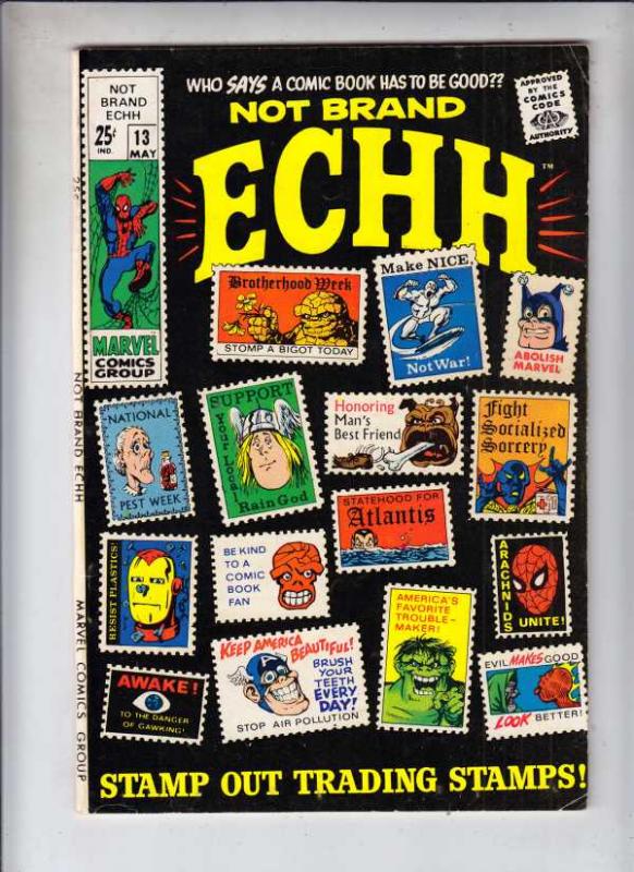 Not Brand Echh #13 (May-69) FN/VF Mid-High-Grade Marvel Heroes, Silver Surfer