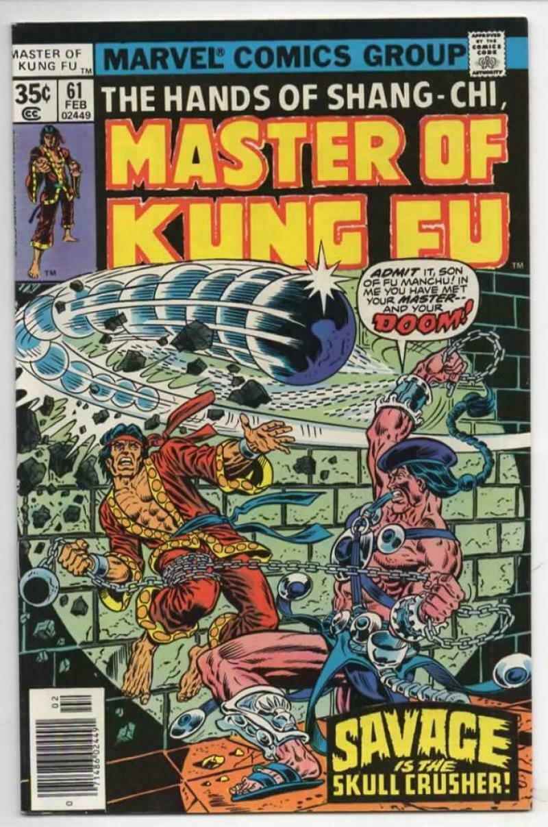 MASTER OF KUNG FU 61, NM, Martial Arts, Marvel Savage Skull Crusher