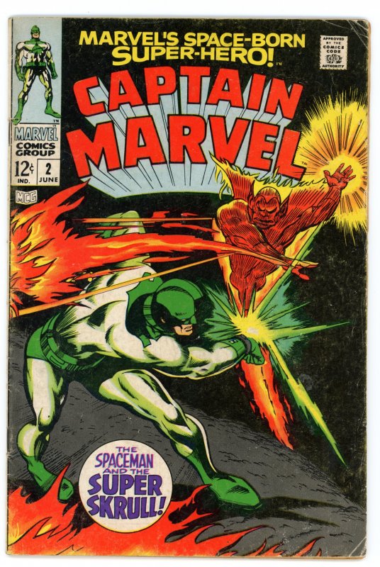 Captain Marvel #2 (1968 v1) Gene Colan Super-Skrull FN