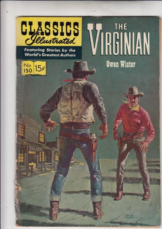 Classics Illustrated #150 (May-59) VG Affordable-Grade The Virginian