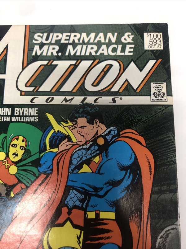 Action Comics (1987) # 593 (VF) Canadian Price Variant • CPV • John Byrne