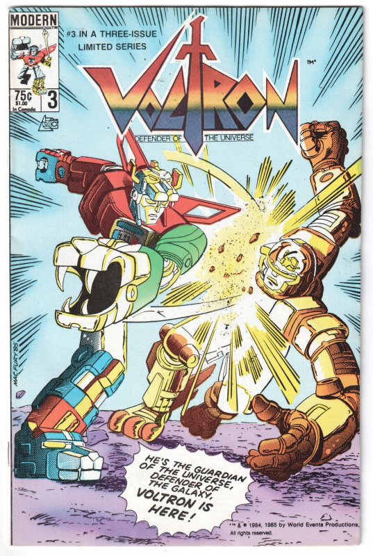 Voltron #3 (1985) Voltron