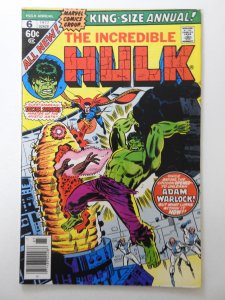 The Incredible Hulk Annual #6  (1977) W/Adam Warlock! Doctor Strange! VF Cond!