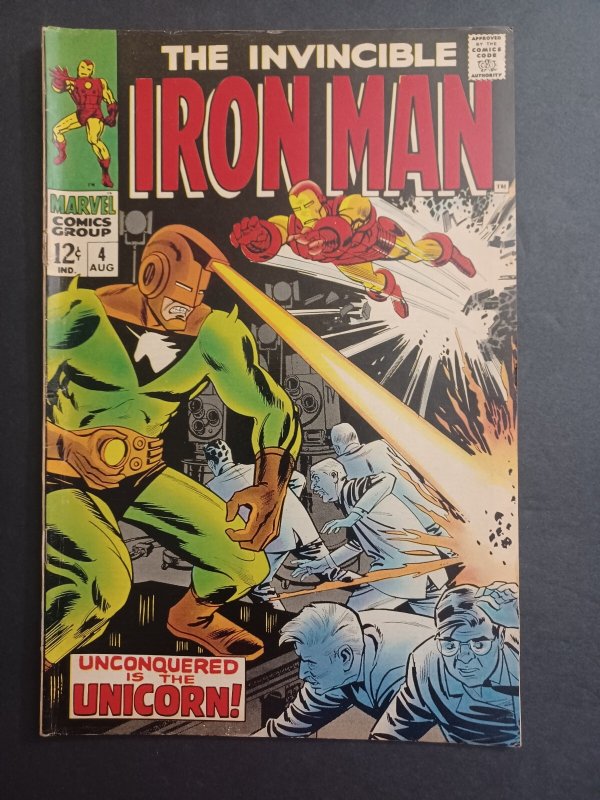 The Invincible Iron Man #4 - Unicorn - 1968 - FN