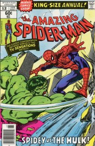 The Amazing Spider-Man Annual #12 (1978) King Annual Hulk Comic Book VG/F 5.0