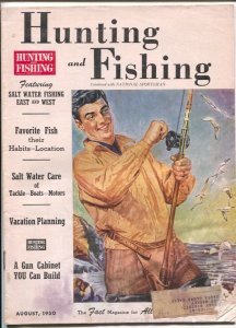 Hunting and Fishing 8/1950-National Sportsman-game laws-info-pix-ads-FR/G