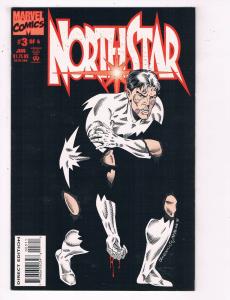 Northstar #3 FN Marvel Comics Comic Book Alpha Flight June 1994 DE35