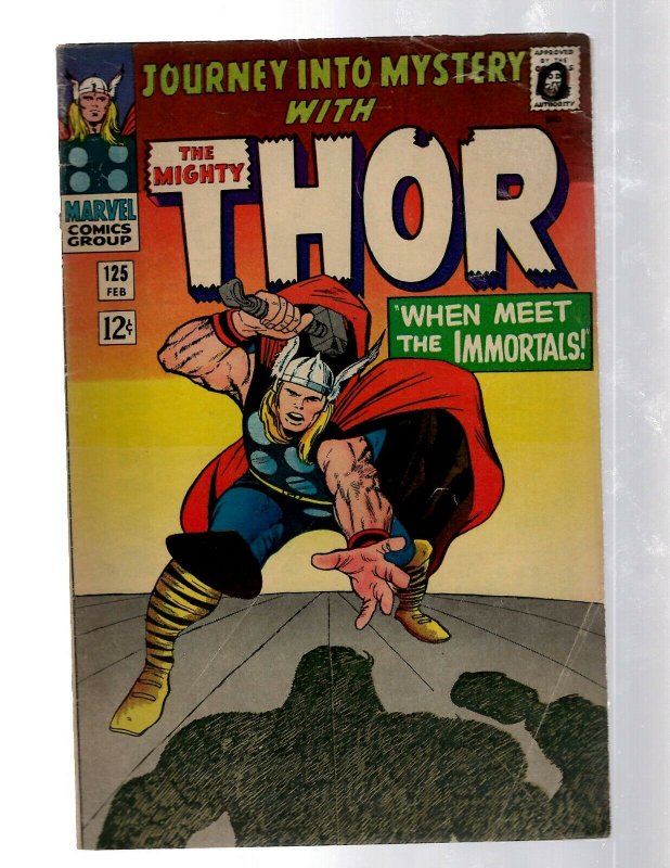 Journey Into Mystery # 125 FN Marvel Comic Book Thor Loki Odin Asgard Sif RB8