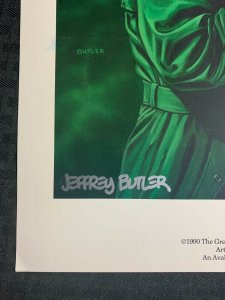 1990 GREEN HORNET Signed 12x18 Print by Jeffrey Butler VF- 7.5 Avalon Fine Arts