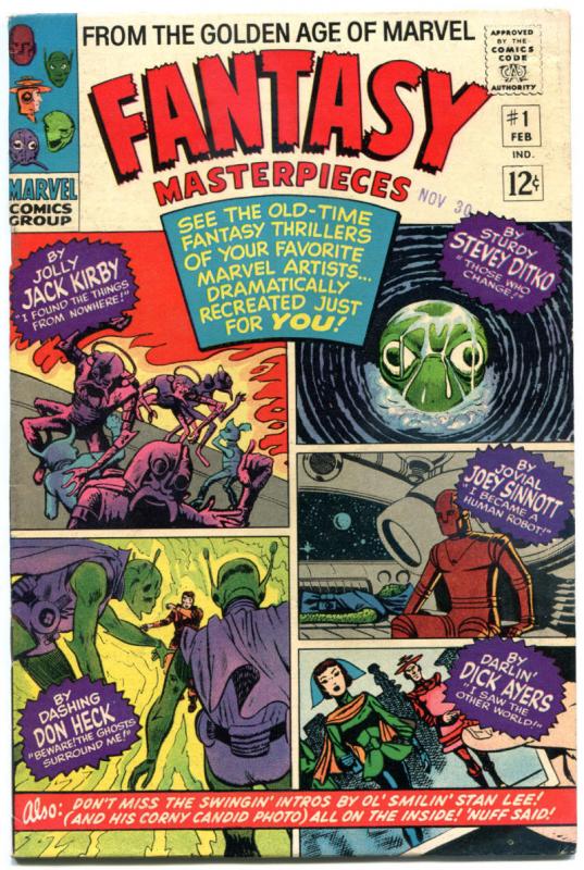 FANTASY MASTERPIECES #1, FN+, Jack Kirby, Don Heck, Steve Ditko, Dick Ayers,1966