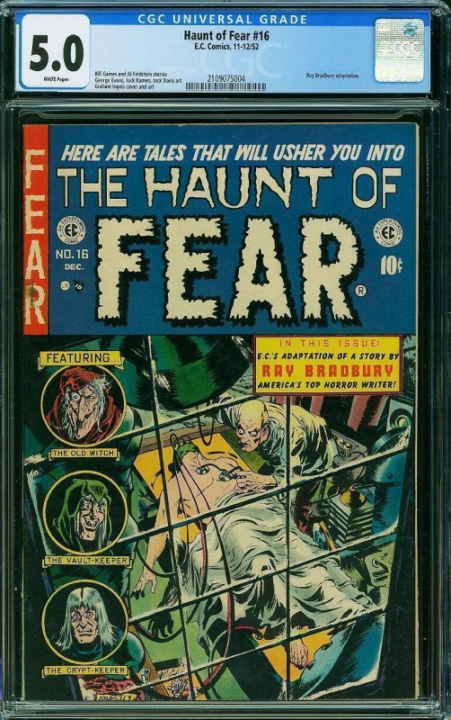 Haunt of Fear #16 (1952) CGC 5.0 / CR600