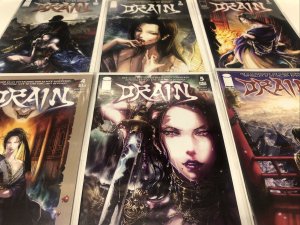 Drain (2008) Set # 1-6 Image Comics • C.B. Cebulski • Sans Takeda  • Cory Petit