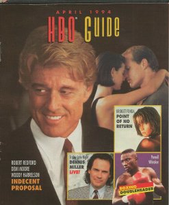 ORIGINAL Vintage Apr 1994 HBO Guide Magazine Indecent Proposal Demi Moore 