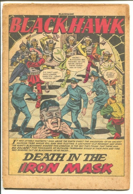 Blackhawk #72 1954- Quality-Death In The Iron Mask-P