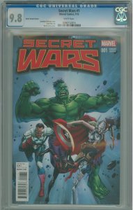 Secret Wars #1 Guice Cover (2015) Beautiful CGC 9.8!