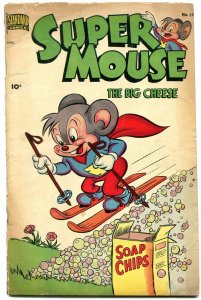 Supermouse the Big Cheese #14 1951- Golden Age Funny Animals Skiing cover G/VG