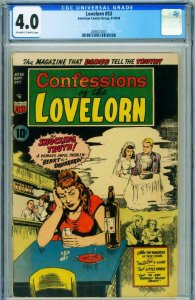 Lovelorn #53 CGC 4.0 1954-HEART OF A DRUNKARD-RARE 2093073001