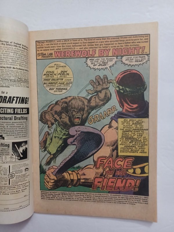 Werewolf by Night #22 - 1974 - (-VF)