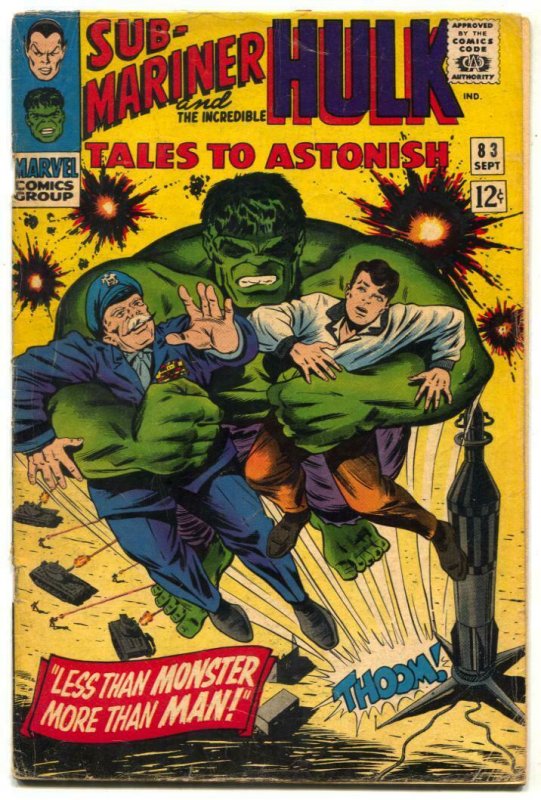 Tales To Astonish #83 1966-Hulk- Sub-Mariner VG