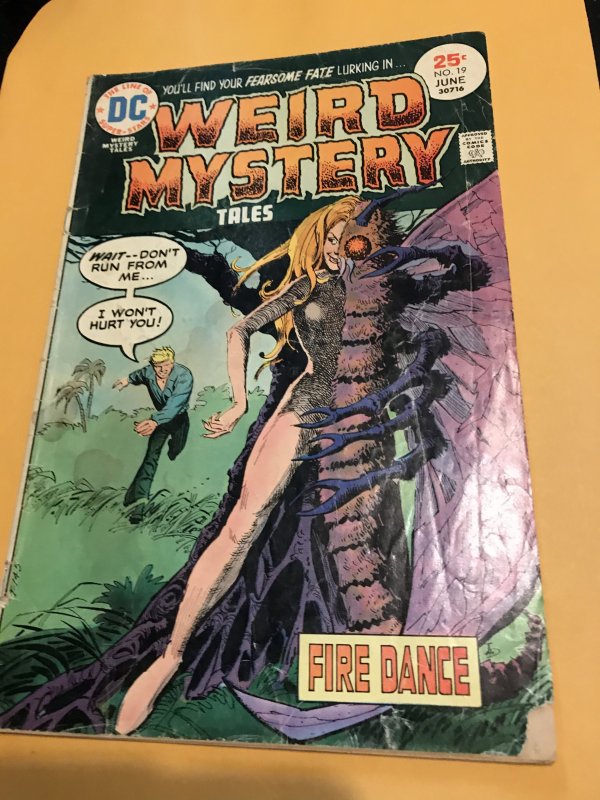 WEIRD MYSTERY TALES #19 : DC comic 6/75 Gd-; READER / FILLER, horror butterfly