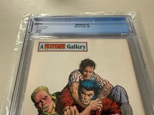 Wolverine # 5 CGC Graded 9.4 Marvel Comic Book 1989 John Bolton Back Cover JH33