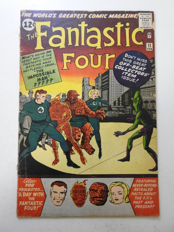 Fantastic Four #11 (1963) GD Condition see desc