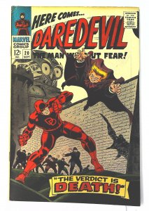 Daredevil (1964 series)  #20, Fine+ (Actual scan)