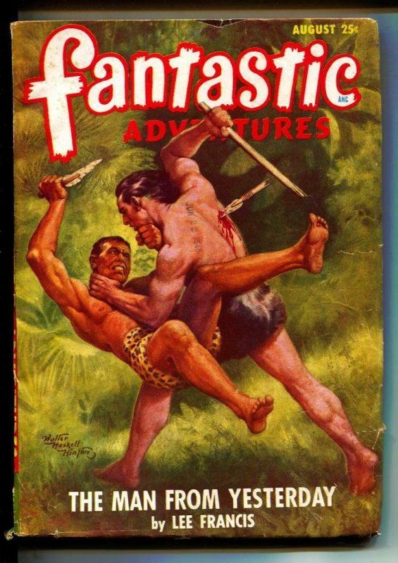 Fantastic Adventures Pulp August 1948- Man From Yesterday- Enoch Sharp