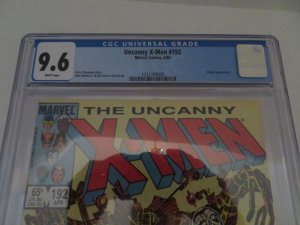 Marvel Comics The Uncanny X-Men #192 (1985) CGC Universal Grade 9.6 White Pages
