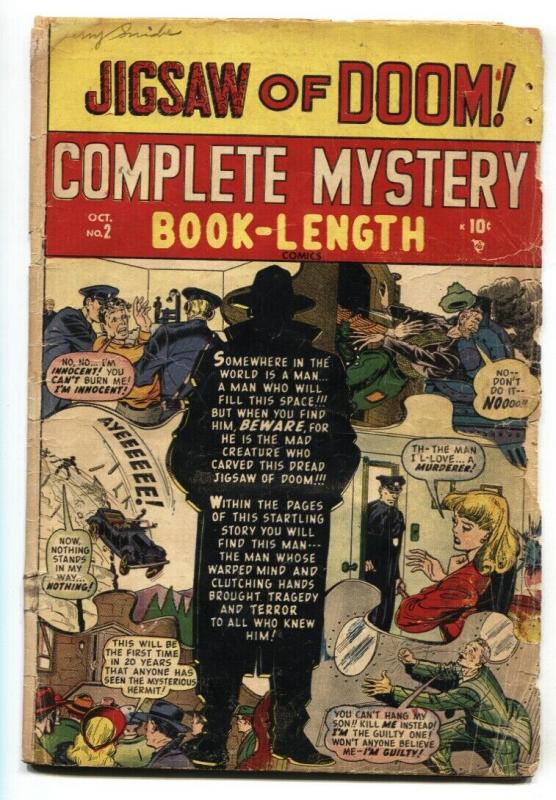 Complete Mystery #2 1948-Marvel-horror-Jigsaw of Doom-Syd Shores-G-