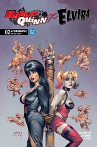 Harley Quinn x Elvira #2 2025 Lisner Cover C Dynamite Entertainment EB121