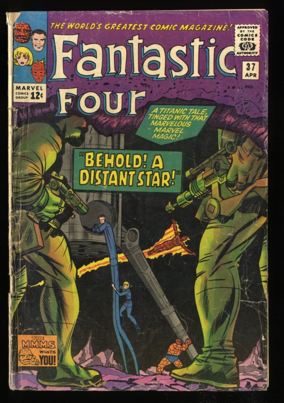 Fantastic Four #37 VG- 3.5 Skrulls Appearance!