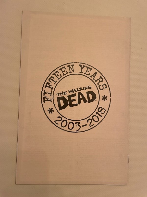 The Walking Dead # 27 NM 15 Anniversary 2018 Image Comic Book 3 J247