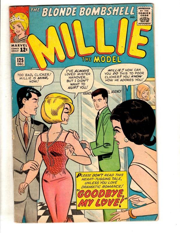 Millie The Model # 125 FN- Marvel Comic Book Blonde Bombshell Romance JL11