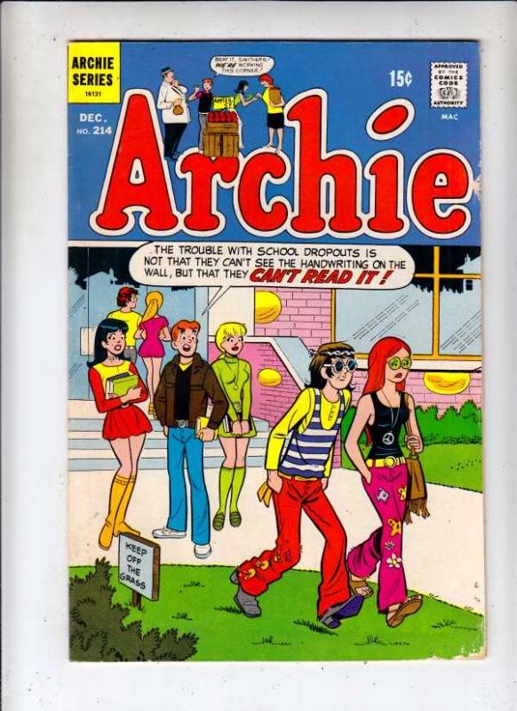 Archie #214 (Dec-71) FN Mid-Grade Archie