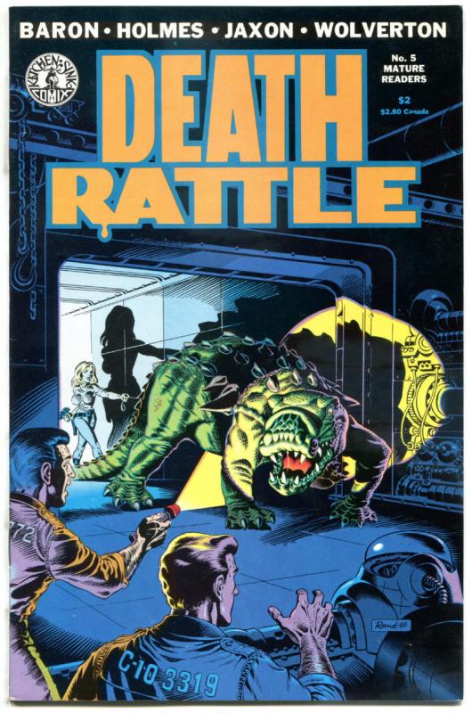 DEATH RATTLE #5, VF/NM, Jaxon, Wolverton, Baron, Holmes, Kitchen Sink, 1986