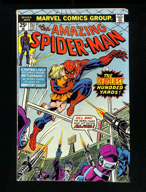 Amazing Spider-Man #153 Deadliest Hundred Yards!