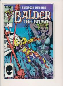 BALDER The BRAVE #1-4 Set (1,2,3,4) Marvel Comics ~ VF/NM 1985 (PF405)