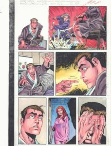 Spectacular Spider-Man #253 p.20 Color Guide Art - Peter & MJ - John Kalisz