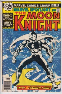 MARVEL SPOTLIGHT #28 (Jun 1976) GVG 3.0, cream to white. 1st solo Moon Knight!