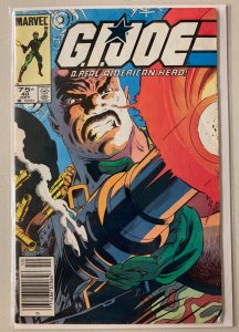 GI Joe #40 Marvel (5.0 VG/FN) first Shipwreck appearance (1985)